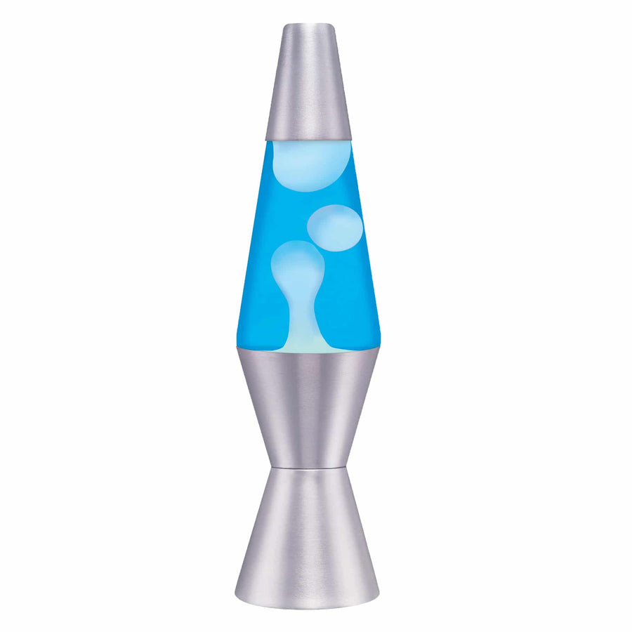 11.5" LAVA LAMP - WHITE/BLUE/SILVER [FQI3]