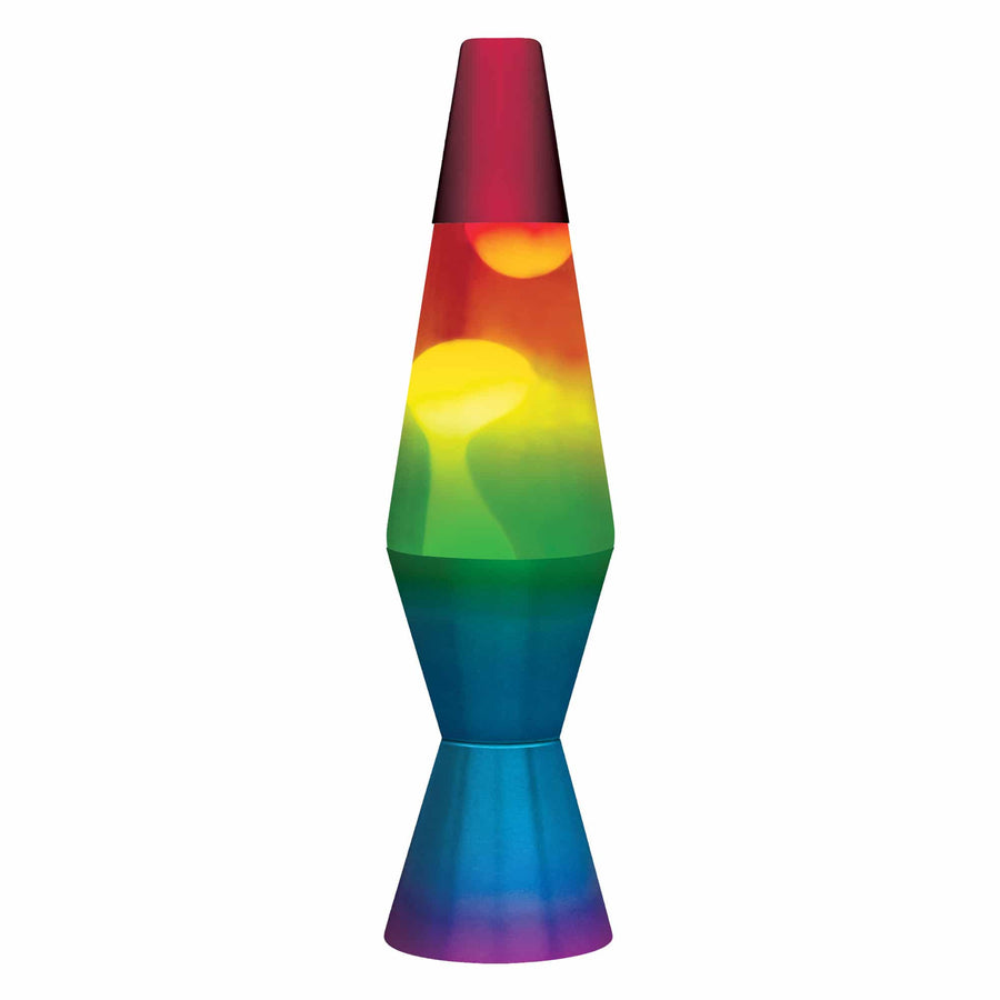 11.5" LAVA LAMP RAINBOW - WHITE/TRICOLOR [BV24]