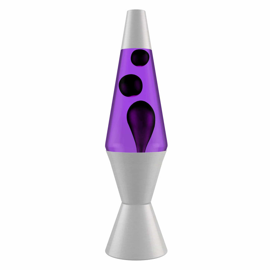 14.5'' LAVA LAMP - BLACK & PURPLE [A3IM]