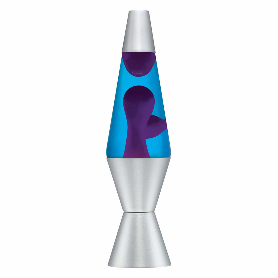 14.5" LAVA LAMP - PURPLE/BLUE/SILVER [XONX]