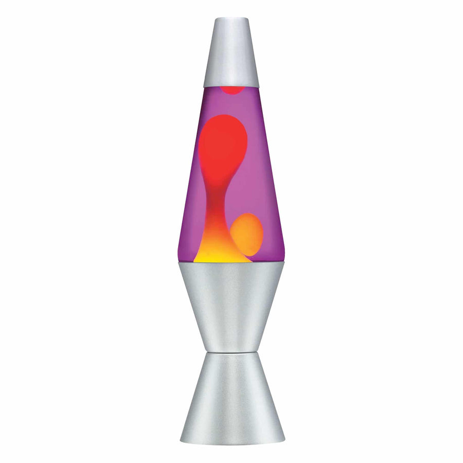 14.5" LAVA LAMP - YELLOW/PURPLE/SILVER [KGYS]
