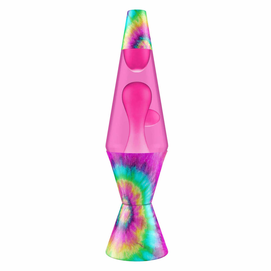 14.5" LAVA LAMP - TIE DYE PINK SPIRAL [3FOE]