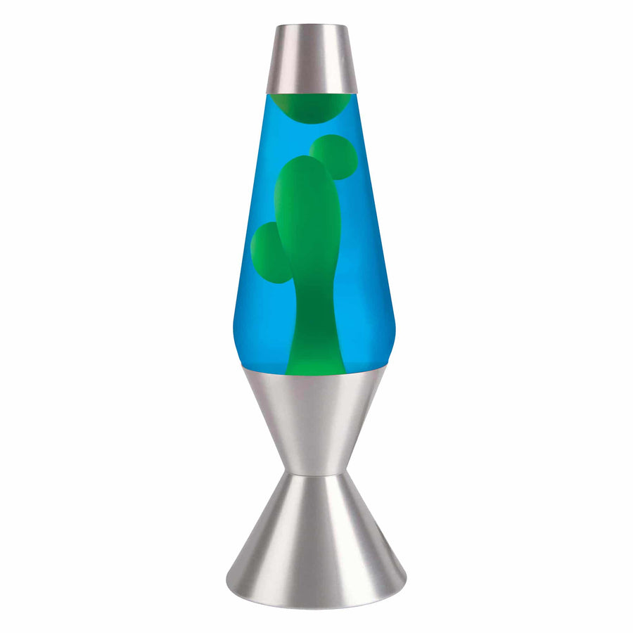 16.3" LAVA LAMP - YELLOW/BLUE/SILVER [NX90]