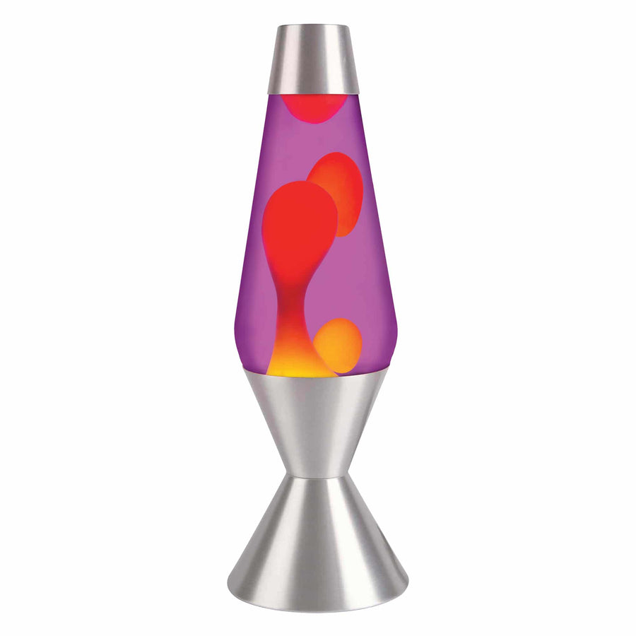 16.3" LAVA LAMP - YELLOW/PURPLE/SILVER [JB56]