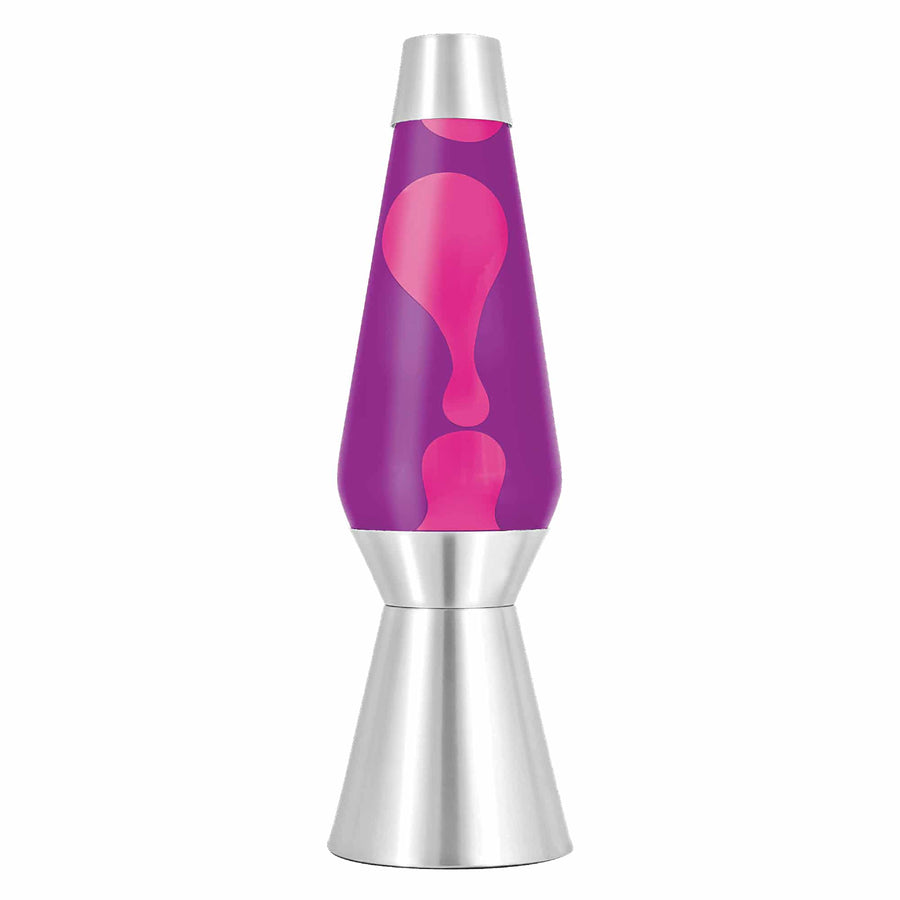 27" LAVA LAMP GRANDE - PINK/PURPLE/SILVER [S2MX]
